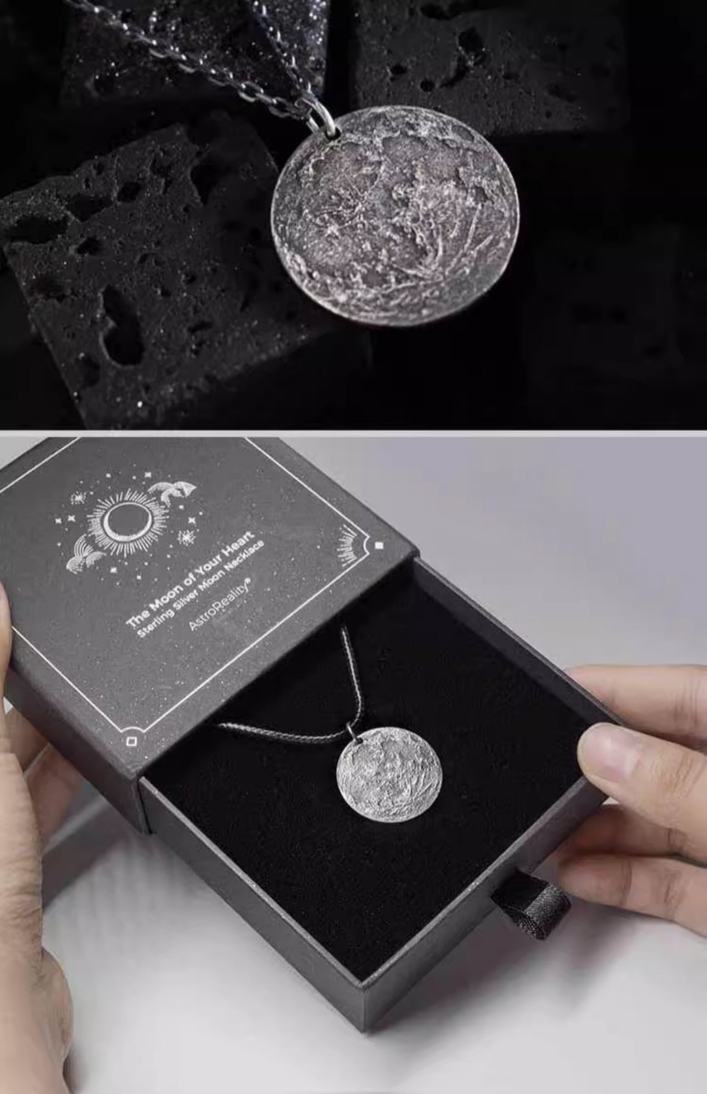 Collier Lune en Argent
