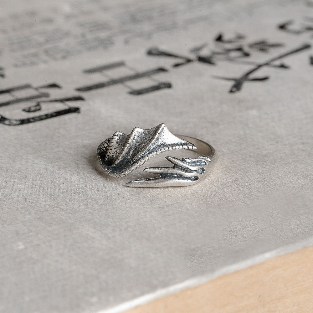 Bague d'aigle à plumes