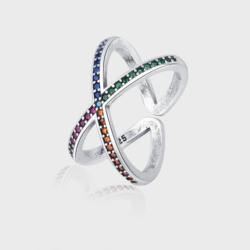 Bague de luxe japonaise légère en forme de croix