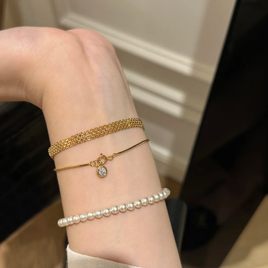 Bracelet Ruban Design Rétro Simple