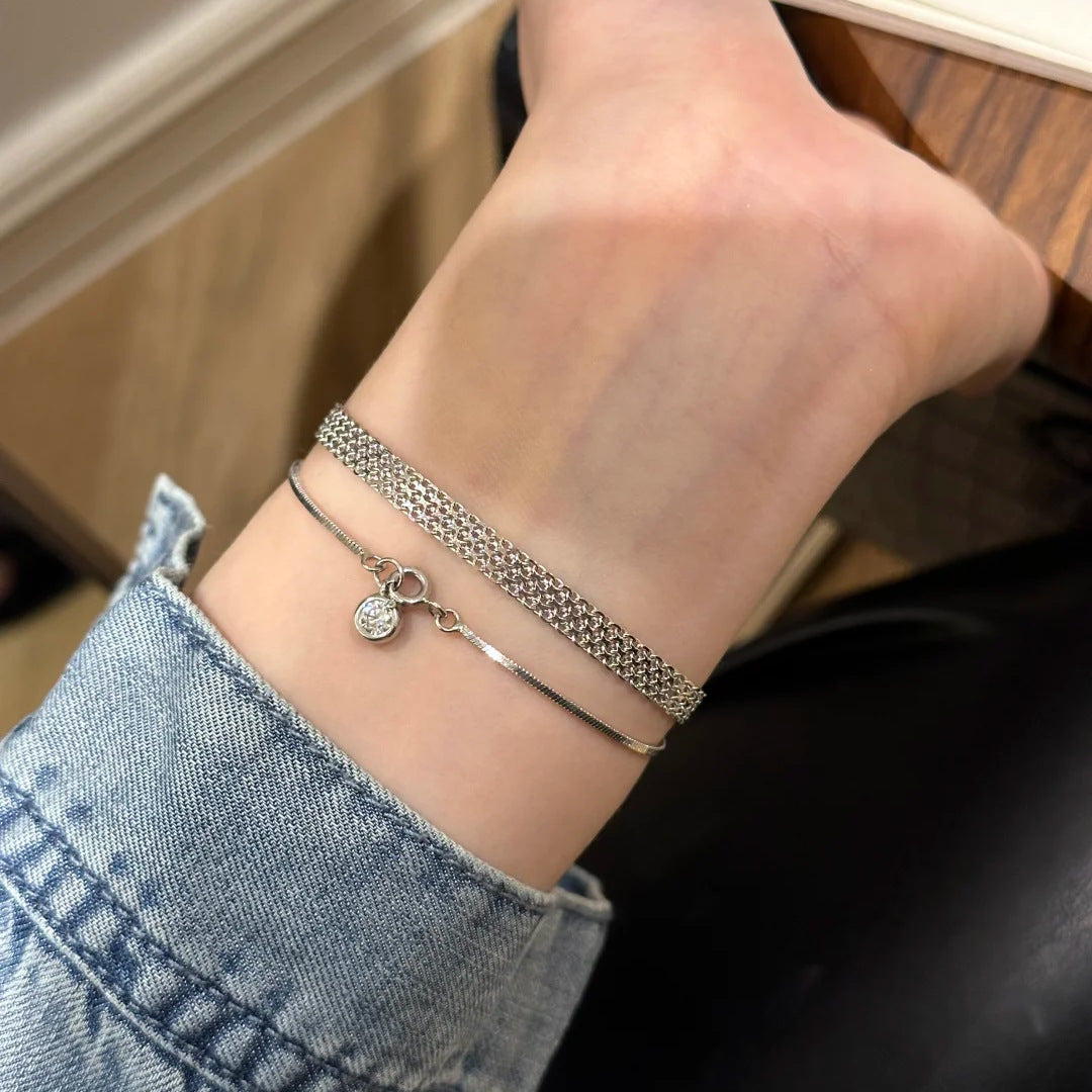 Bracelet Ruban Design Rétro Simple