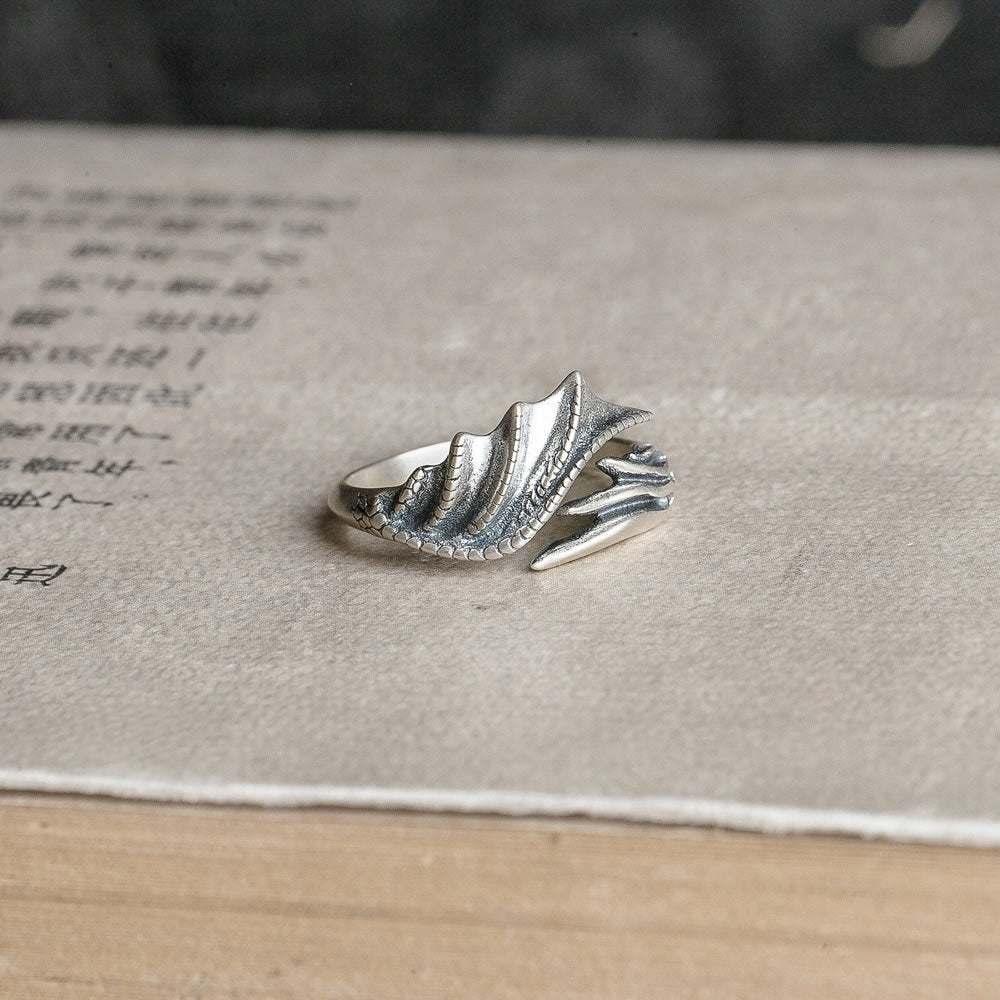 Bague d'aigle à plumes
