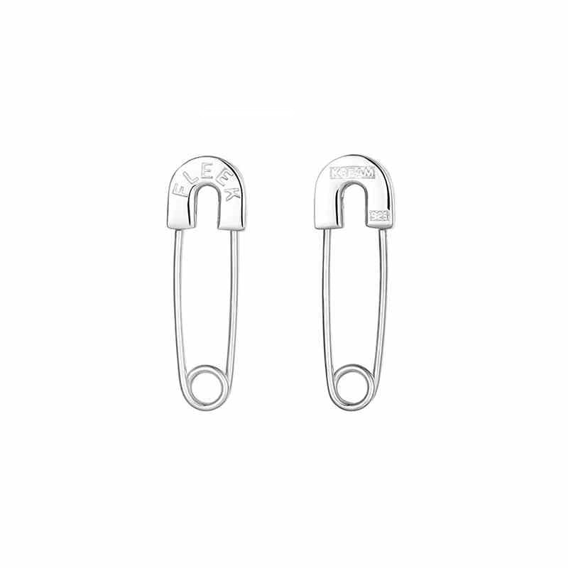 Boucles d'Oreilles Punk Hip Hop FLEEK en Argent S925