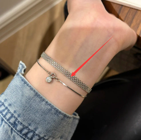 Bracelet Ruban Design Rétro Simple