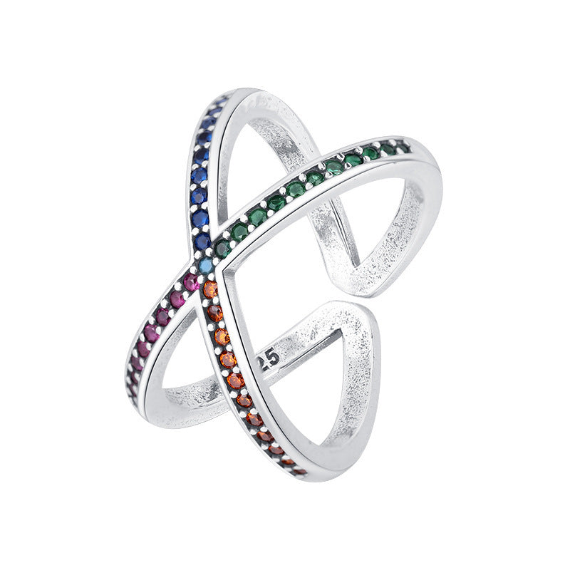 Bague de luxe japonaise légère en forme de croix