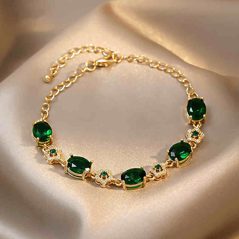 Bracelet émeraude Élégance Radieuse