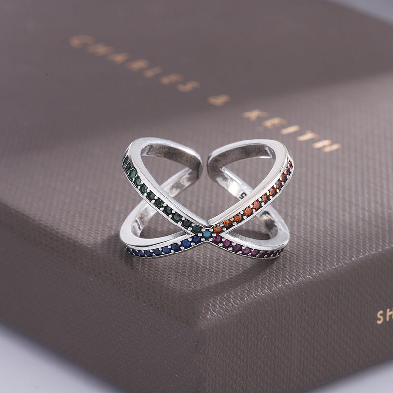 Bague de luxe japonaise légère en forme de croix