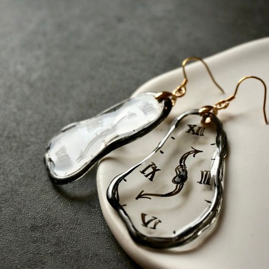 Melting Clock Ear Clip