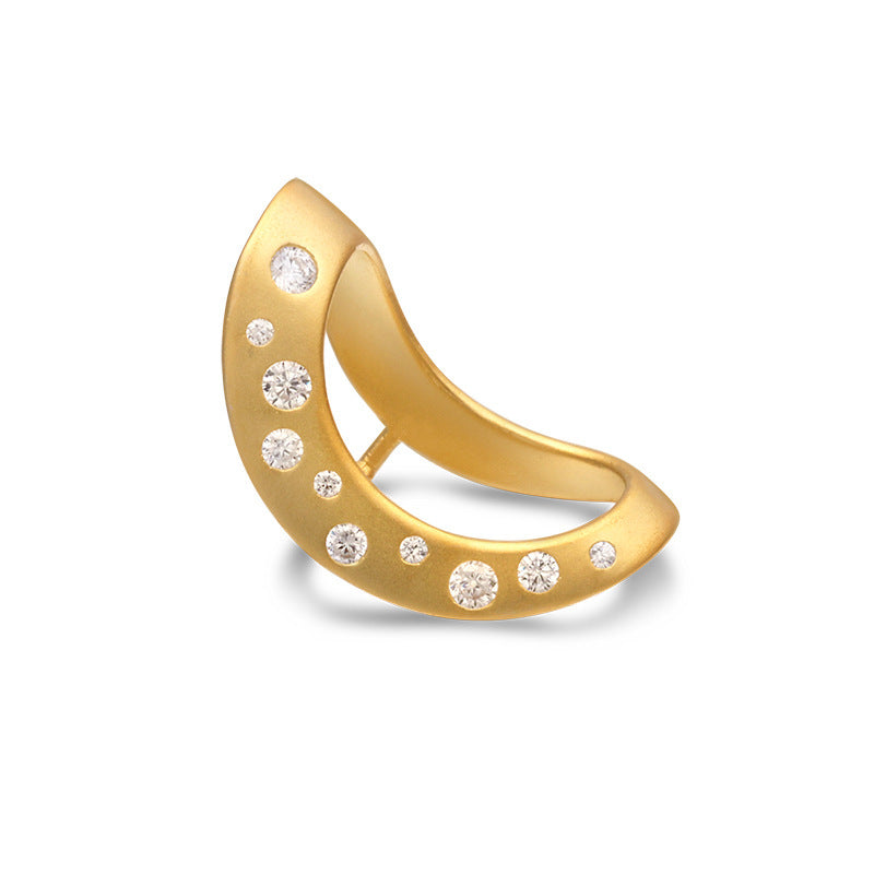Os d'oreille simples de style nordique en zircon incrusté