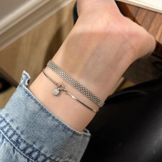 Bracelet Ruban Design Rétro Simple