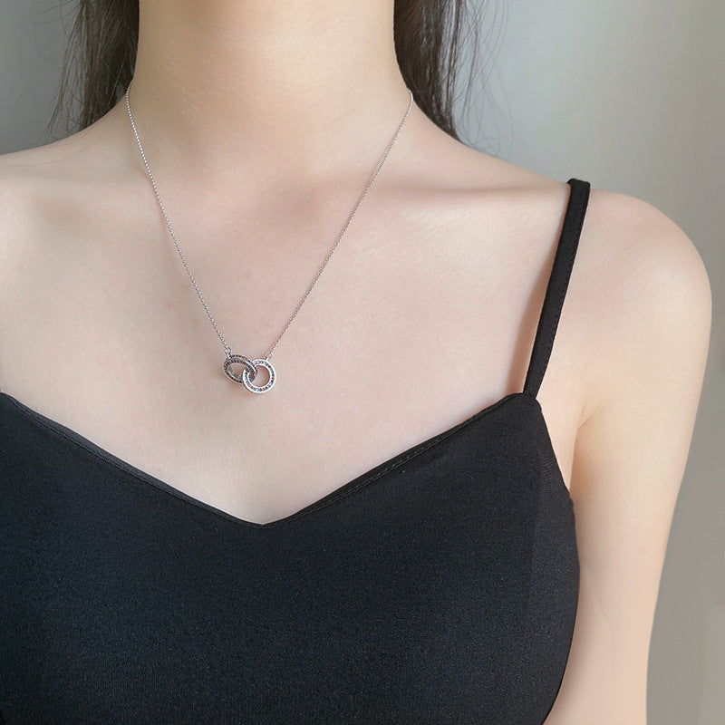 Collier en argent sterling avec connexion infinie