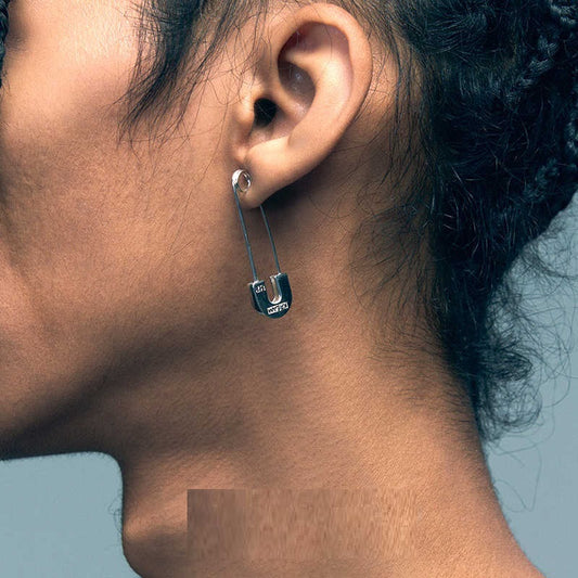 Boucles d'Oreilles Punk Hip Hop FLEEK en Argent S925