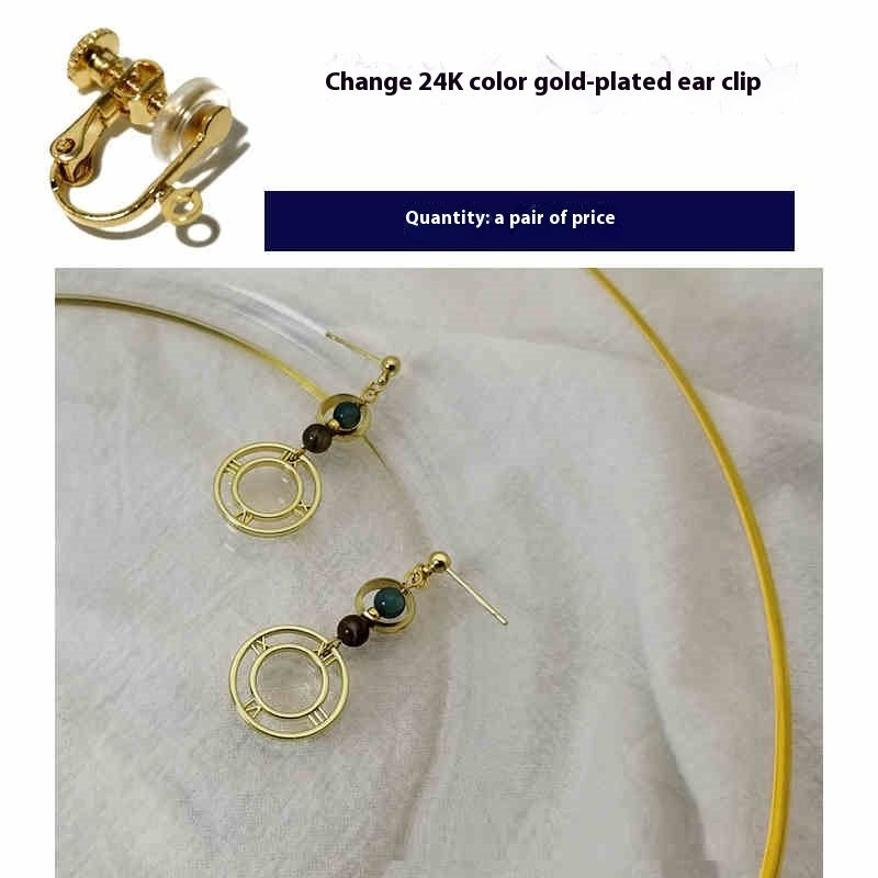 Boucles d'oreilles rétro en perles de coquillage