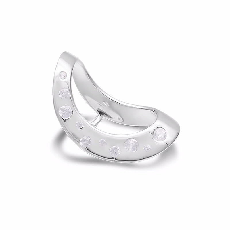 Os d'oreille simples de style nordique en zircon incrusté