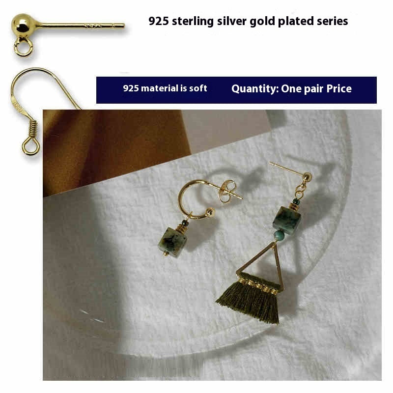 Personalized Tassel Triangle Earrings